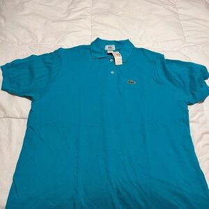 Lacoste Men's Teal Polo Shirt